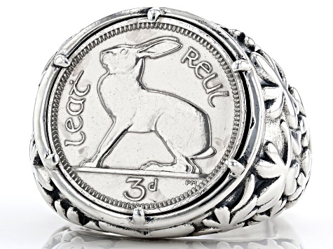 Pre-Owned Sterling Silver Coin Ring
