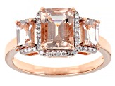 Pre-Owned Pink Morganite 10k Rose Gold Ring 1.92ctw
