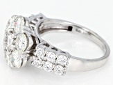 Pre-Owned Moissanite Platineve Ring 3.03ctw D.E.W