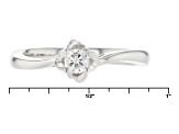 Pre-Owned Moissanite Platineve Ring .16ct DEW