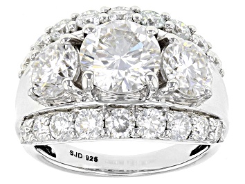 Picture of Pre-Owned Moissanite Platineve Ring 5.08ctw D.E.W