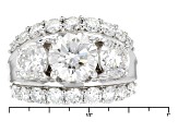 Pre-Owned Moissanite Platineve Ring 5.08ctw D.E.W