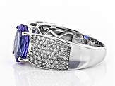 Pre-Owned Blue Tanzanite 14k White Gold Ring 3.65ctw