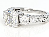 Pre-Owned Moissanite Platineve ring 3.74ctw DEW