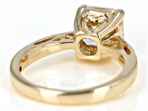 Pre-Owned Moissanite 14k Yellow Gold Ring 2.96ctw DEW