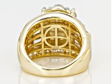 Pre-Owned Cubic Zirconia 18k gold over sterling Silver Ring 7.14ctw
