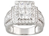 Pre-Owned Cubic Zirconia Silver Ring 3.26ctw (2.44ctw DEW)