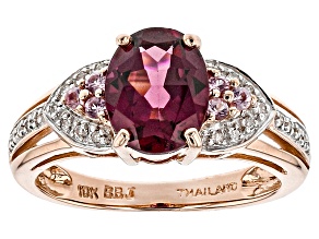 Pre-Owned Purple Garnet 10k Rose Gold Ring 2.07ctw
