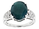 Pre-Owned Green Grandidierite Sterling Silver Ring 3.73ctw.