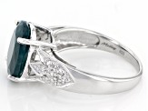 Pre-Owned Green Grandidierite Sterling Silver Ring 3.73ctw.