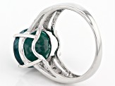 Pre-Owned Green Grandidierite Sterling Silver Ring 3.73ctw.