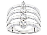 Pre-Owned Moissanite Platineve™ Ring .82ctw DEW