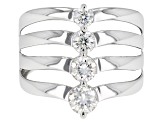 Pre-Owned Moissanite Platineve™ Ring .82ctw DEW