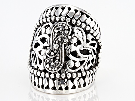 Pre-Owned Sterling Silver Filigree Statement Ring