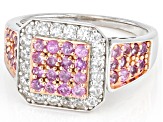 Pre-Owned Pink Sapphire Sterling Silver Ring 2.15ctw