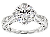 Pre-Owned Moissanite Platineve Ring 4.10ctw DEW