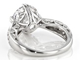 Pre-Owned Moissanite Platineve Ring 4.10ctw DEW