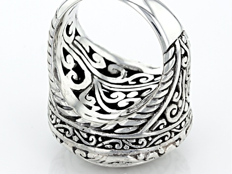 Pre-Owned Sterling Silver Tree Of Life Ring