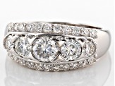 Pre-Owned Moissanite Platineve Ring 1.60ctw D.E.W