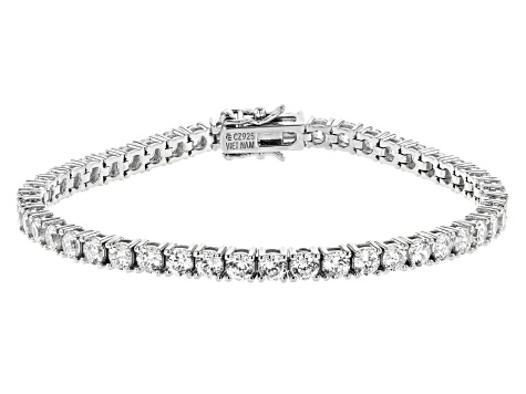 Pre-Owned White Cubic Zirconia Platinum Over Sterling Silver Bracelet 15.00ctw