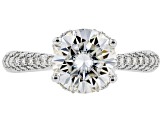 Pre-Owned Moissanite Platineve Ring 3.02ctw D.E.W