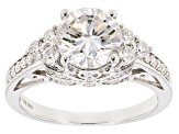 Pre-Owned Moissanite Platineve Ring 3.50ctw D.E.W