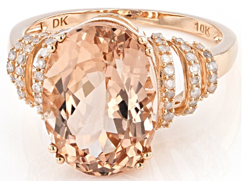 Pre-Owned Pink Morganite 10k Rose Gold Ring 5.22ctw