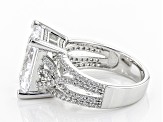 Pre-Owned Cubic Zirconia Silver Ring 16.14ctw