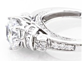Pre-Owned White Cubic Zirconia Rhodium Over Sterling Silver Ring 2.63ctw