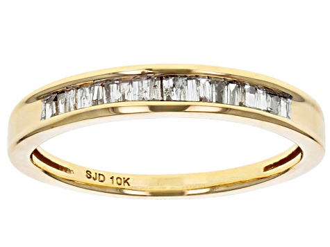 Pre-Owned white diamond 10k yellow gold ring .20ctw