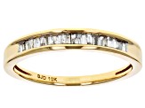 Pre-Owned white diamond 10k yellow gold ring .20ctw