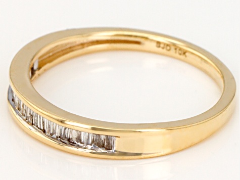 Pre-Owned white diamond 10k yellow gold ring .20ctw