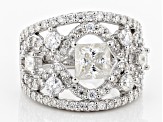 Pre-Owned Moissanite Platineve Ring 3.16ctw D.E.W