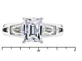 Pre-Owned Cubic Zirconia Platineve Ring 4.68ctw (2.40ctw DEW)