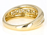 Pre-Owned Moissanite 14k Yellow Gold Over Silver Ring 1.12ctw DEW