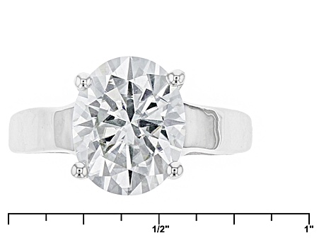 Pre-Owned Moissanite Ring Platineve™ 4.20ct DEW