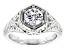 Pre-Owned Moissanite Fire® 1.00ct Diamond Equivalent Weight Round Platineve™ Ring