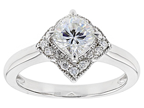 Pre-Owned Moissanite Platineve Ring 1.54ctw D.E.W