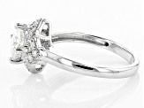 Pre-Owned Moissanite Platineve Ring 1.54ctw D.E.W