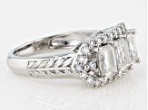 Pre-Owned Moissanite Platineve Ring 2.26ctw D.E.W