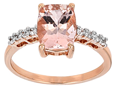 Pre-Owned Pink Morganite 10k Rose Gold Ring 2.15ctw