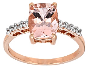 Pre-Owned Pink Morganite 10k Rose Gold Ring 2.15ctw