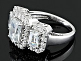 Pre-Owned Cubic Zirconia Silver Ring 6.26ctw (4.34ctw DEW)