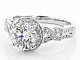 Pre-Owned Moissanite Platineve Ring 2.20ctw D.E.W