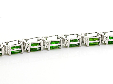 Pre-Owned Green Chrome Diopside Sterling Silver Bracelet 17.88ctw