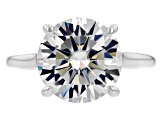 Pre-Owned Moissanite Fire® 5.37ctw DEW Platineve™ And 14k Yellow Gold Platineve Ring