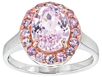 Picture of Pre-Owned Pink Kunzite Sterling Silver Ring 3.28ctw