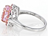 Pre-Owned Pink Kunzite Sterling Silver Ring 3.28ctw