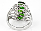 Pre-Owned Green Chrome Diopside Sterling Silver Ring 1.91ctw