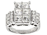 Pre-Owned Moissanite Ring Platineve™ 4.20ctw DEW